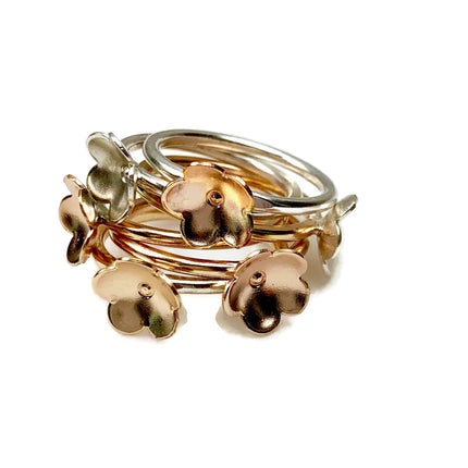 Single Blossom Stacking Ring